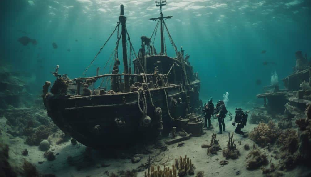 exploring ancient shipwreck remains